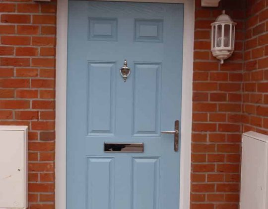 blue front doors